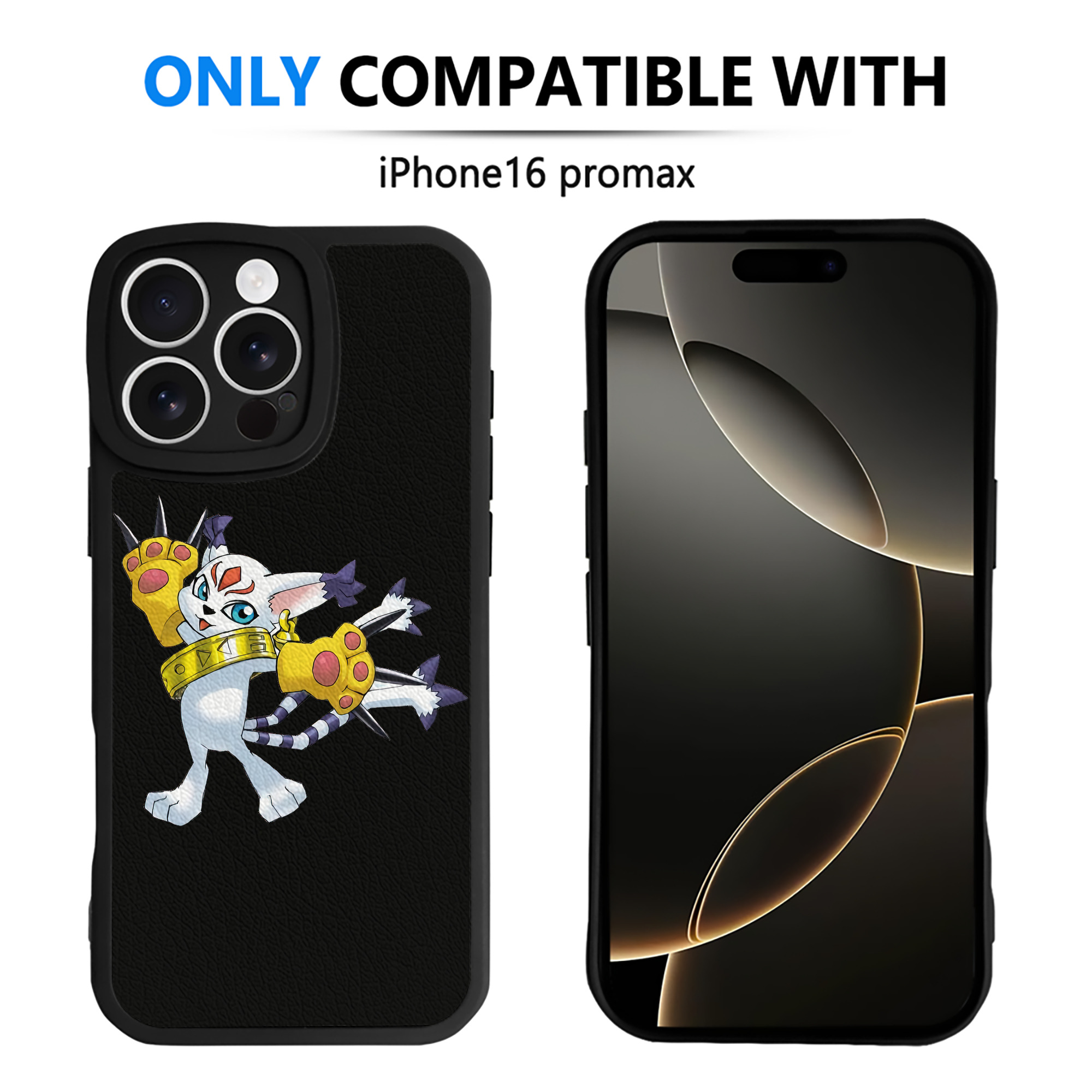 （画像用） Digimon デジタルモンスター/デジモン 【iPhone 16シリーズ対応】シリコンスマホケース（レザー調） 材質：シリコン